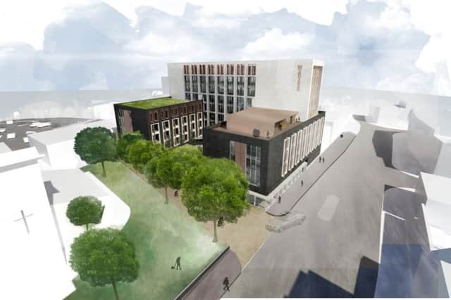 A CGI of the new building planned fro Wellington Way Picture: Bright Space Architects