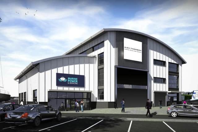 This is what Alex Thomson Racing could look like in Haslar Marina, if planning permission is given. Picture: HGP / Dean and Reddyhoff