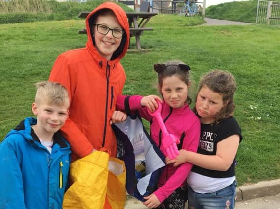 From left, Isaac Mellers, Oscar Mellers, Jessica Williams and Abigal Day. Picture: Supplied