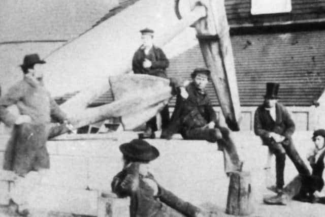 We have all seen HMS Victorys anchor on its plinth on the seafront at Southsea, but at one time it was displayed in Old Portsmouth