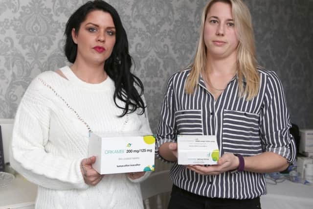 Mums
Gemma Weir and Michelle Frank, whose children have cystic fibrosis, are part of the campaign to make the drug Orkambi available on the NHS