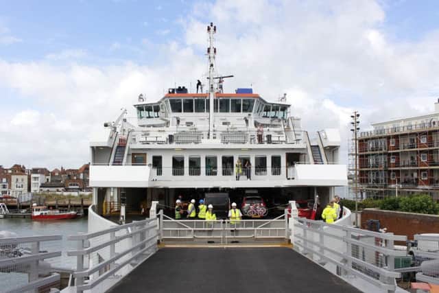 The mechanical issue also led to a disturbance yesterday. Picture: Wightlink