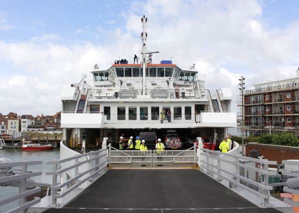 The mechanical issue also led to a disturbance yesterday. Picture: Wightlink