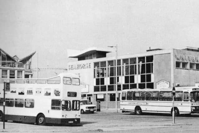 Clarence Pier and the Seahorse Bars, as many remember the pier in the 1970s. The Seahorse Bars were owned by Whitbread.
