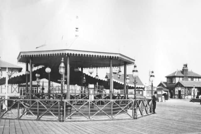 The bandstand on Clarence Pier
. Picture: Barry Cox Collection.