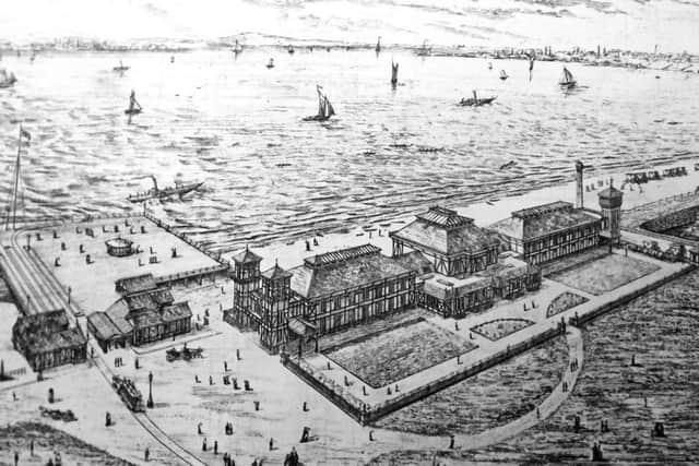 The original Clarence Pier of 1871 when horse-drawn trams terminated at platforms seen on the left.
Picture: Robert James Collection