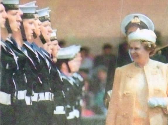 jpns 260518 retro may 2018

Queen - Before visiting Invincible, the Queen inspects a guard of honour at HMS Dolphin, Gosport