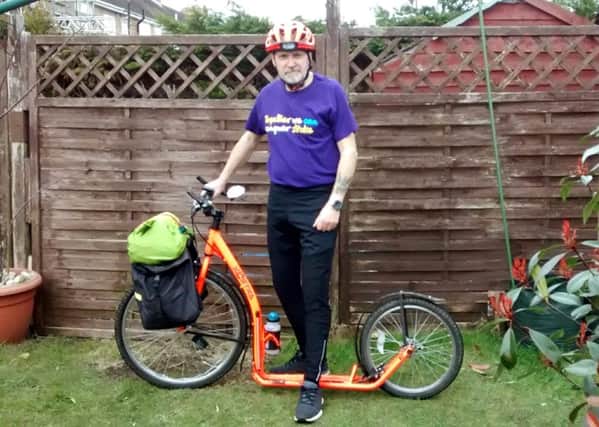 Alan Parr is ready to take on the 260 mile scooter challenge