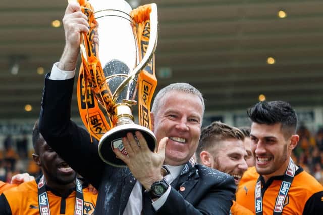Kenny Jackett won the League One title with Wolves in the 2013-14 season