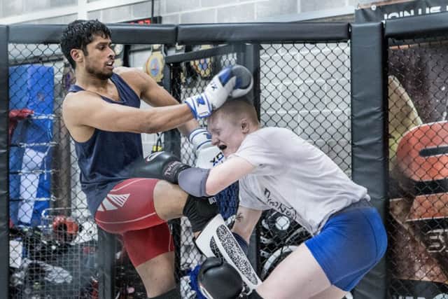 Anthony Jayakody training with Elliot Hoye. Picture: Habibur Rahman