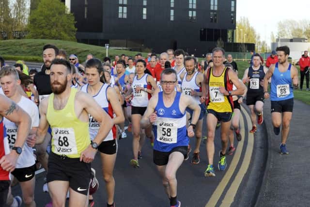 The start of the Lakeside 5k on Wednesday. Picture: Malcolm Wells