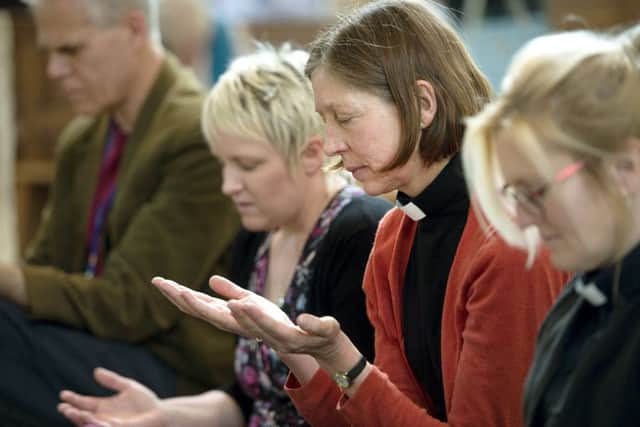Prayer is always an important part of the services at St Wilfrids, Cowplain