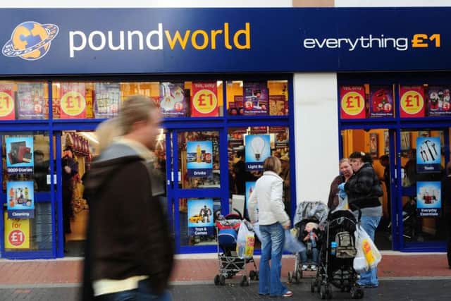 Poundworld is planning to close about 100 stores. Picture: Anna Gowthorpe/PA Wire
