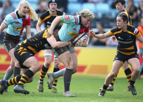 Vickii Cornborough in action for Harlequins Ladies against Wasps FC Ladies. Picture: Steve Bardens/Getty Images for Harlequins)