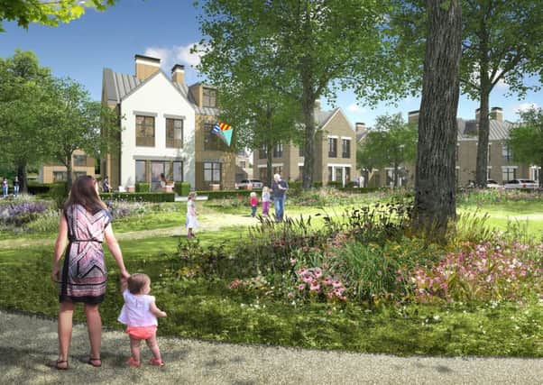 CGI of homes set to be built on the former site of villas in the grounds of St James' Hospital. Picture: Homes Agency