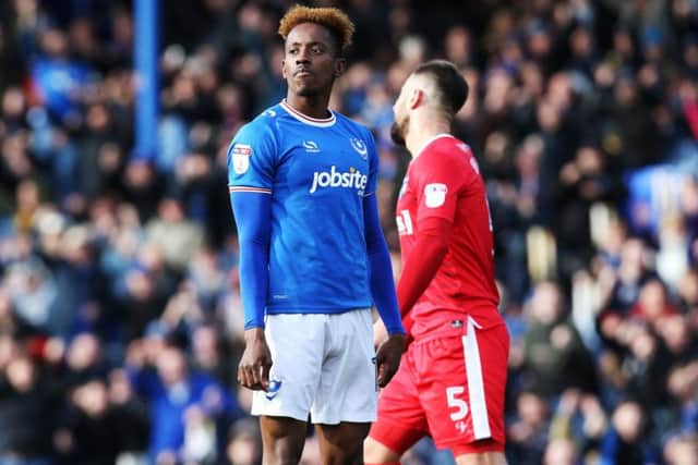 Pompey's Jamal Lowe.