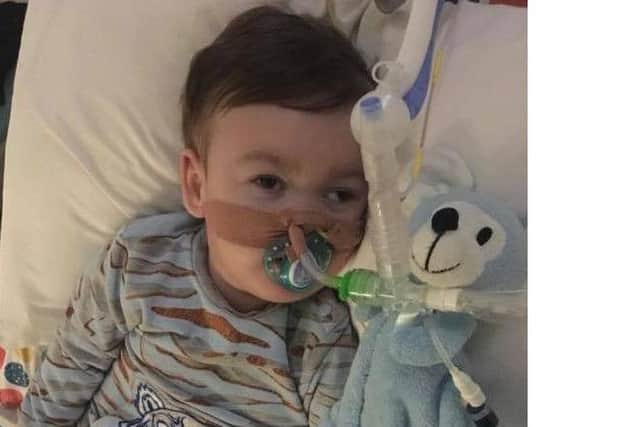 Alfie Evans, who has died