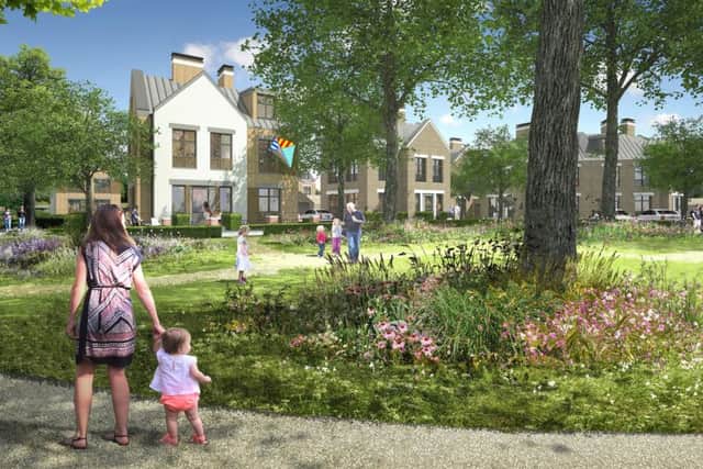 Artists' impression of homes set to be built on the former site of villas in the grounds of St James' Hospital. Picture: Homes Agency
