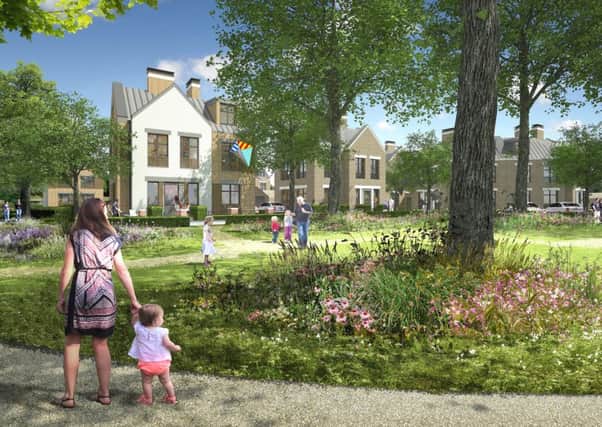 Artists' impression of homes set to be built on the former site of villas in the grounds of St James' Hospital. Picture: Homes Agency