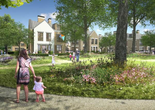 A computer-generated image of homes proposed for the former site of villas in the grounds of St James' Hospital    Picture: Homes Agency