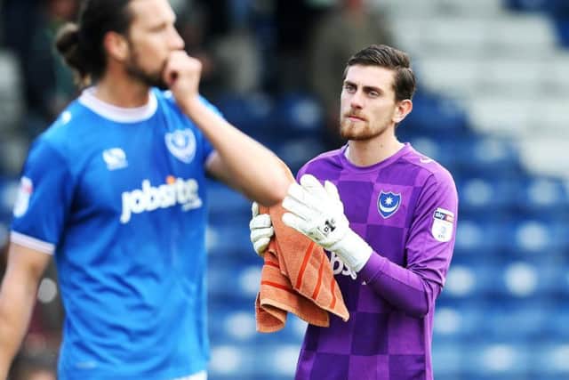 Pompey keeper Luke McGee