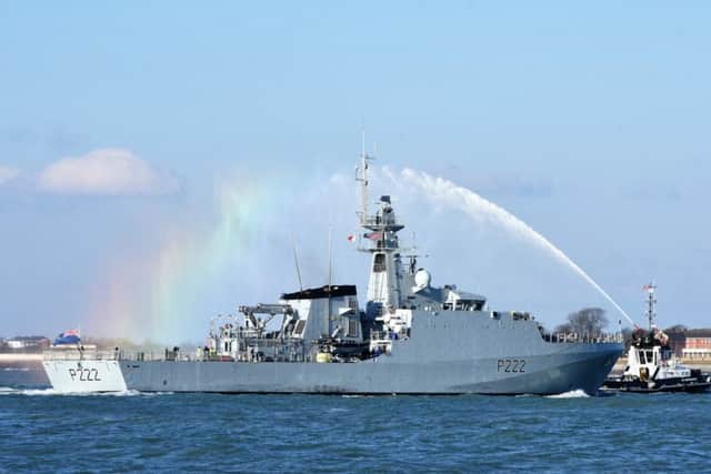 HMS Forth arrives in Portsmouth in February

Picture by Stephen Ashton
