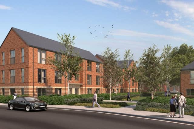 An artist's impression of the soon-to-be built homes at Daedalus Waterfront