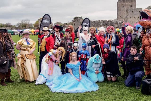 Family Fun Day at Porchester Castle, Porchester to raise money for Children with Cancer Chairty. Families and professional Cosplayers at the event. Picture : Habibur Rahman