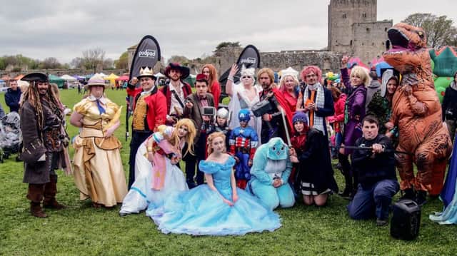 Family Fun Day at Porchester Castle, Porchester to raise money for Children with Cancer Chairty. Families and professional Cosplayers at the event. Picture : Habibur Rahman