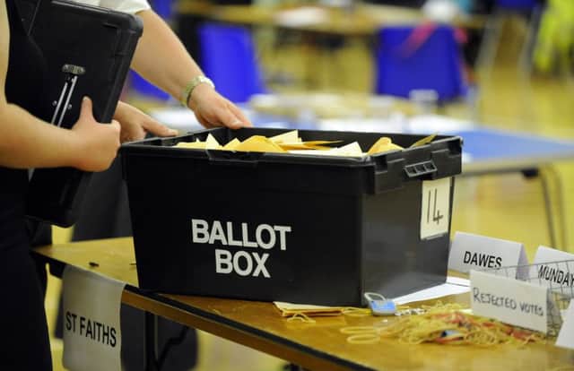 A ballot box at Havant Leisure Centre at last year's elections.

Picture: Malcolm Wells (141507-0165) PPP-180425-103647001