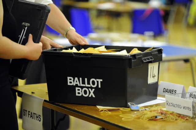 A ballot box at Havant Leisure Centre at last year's elections.
Picture: Malcolm Wells (141507-0165) PPP-180425-103647001
