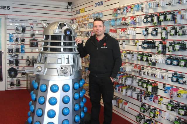 Grahame March from The Refill Centre with Dalek Ray