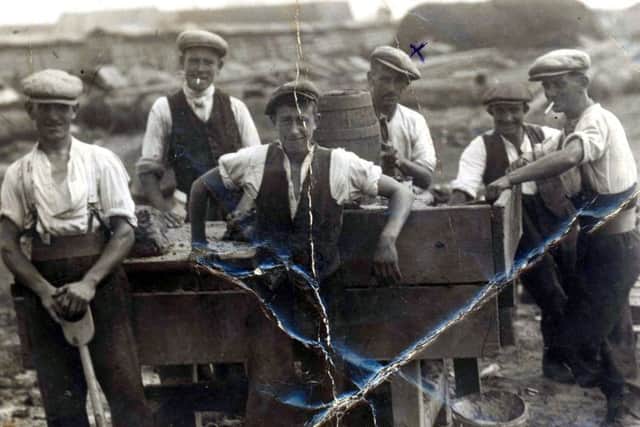 Workers on land now thought to be Moneyfields football club.