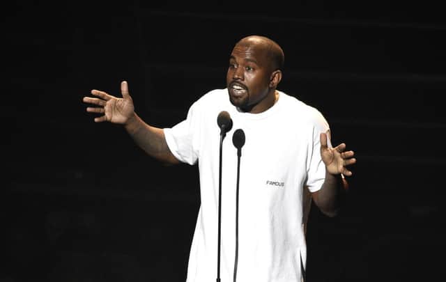 Rapper Kanye West has been slammed by Hollywood for his comments on slavery  (Photo by Chris Pizzello/Invision/AP, File)