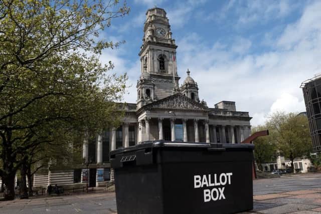 A ballot box ahead of local elections, Portsmouth Guildhall. Picture: Chris Moorhouse
