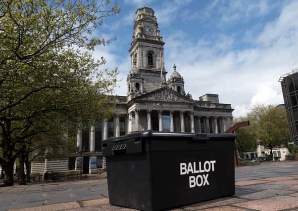 A ballot box ahead of local elections, Portsmouth Guildhall. Picture: Chris Moorhouse