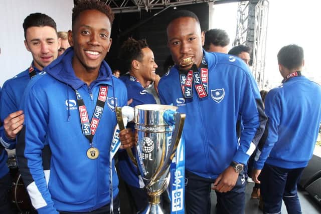 Jamal Lowe, left, and Nicke Kabamba