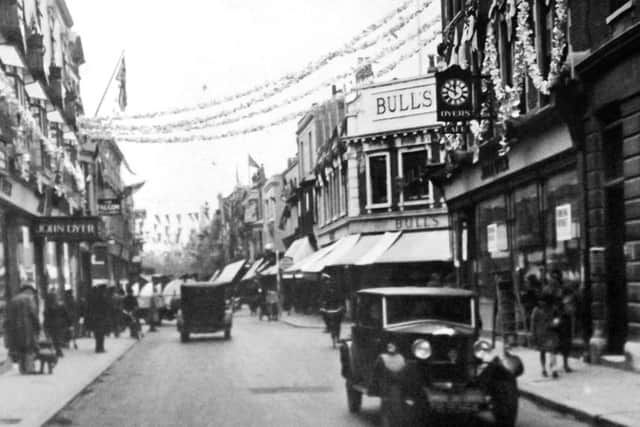 King's Road, Southsea, as a premier shopping sttreet pre-1939.