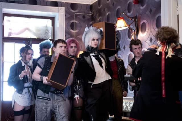Nicole Kidman (centre) as Queen Boadicea, with pals.