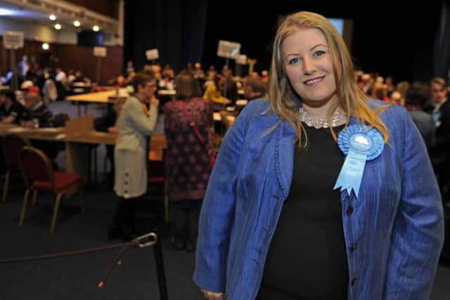 03/05/2018 

The Portsmouth local election count held inside the Guildhall, Portsmouth. Donna Jones. 
Picture Ian Hargreaves  (180470-1) PPP-180305-225551006