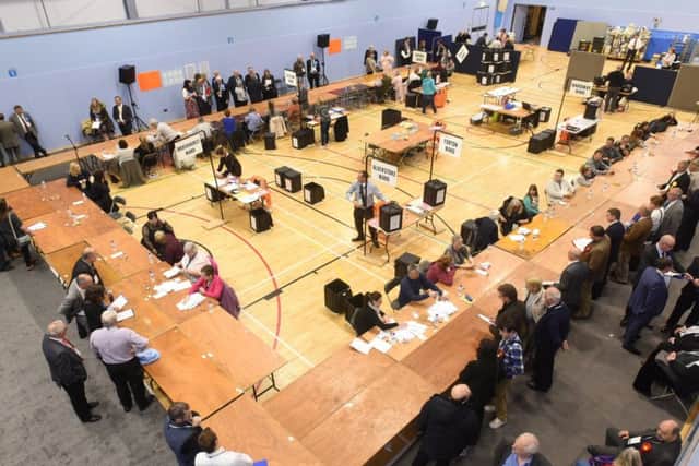Catch Line: 180503- Election Gosport
Date: 3-5-2018
Location: Gosport Leisure Centre, Foresrt Way, Gosport
Story: Local election count for Gosport wards -
Picture: Duncan Shepherd PPP-180305-230223006