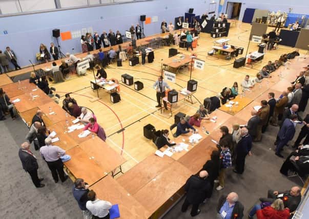 Catch Line: 180503- Election Gosport
Date: 3-5-2018
Location: Gosport Leisure Centre, Foresrt Way, Gosport
Story: Local election count for Gosport wards - 
Picture: Duncan Shepherd PPP-180305-230223006