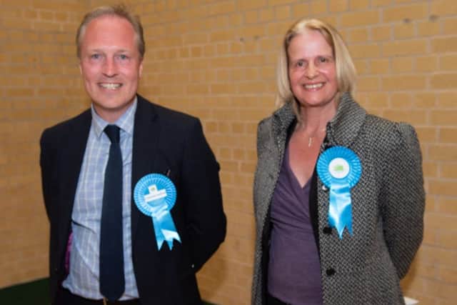Michael Alexander Wilson and Issy Scott, the two winning Conservative candidates for the Hayling West Ward
Picture: Vernon Nash (180503-109)