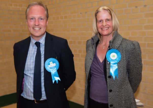 Michael Alexander Wilson and Issy Scott, the two winning Conservative candidates for the Hayling West Ward
Picture: Vernon Nash (180503-109)