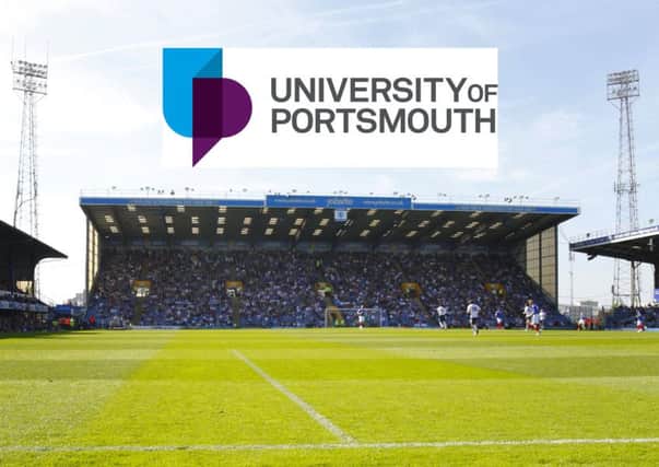 The University of Portsmouth is to become Pompey's main sponsor.