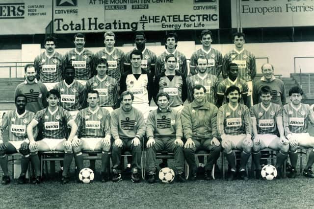 South Coast Fiat was Pompey's main shirt sponsor in the 1987/88 season.