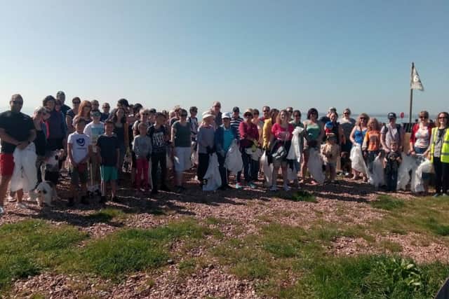 Volunteers at the Eastney Beach Clean on Saturday, May 5 Picture: David George