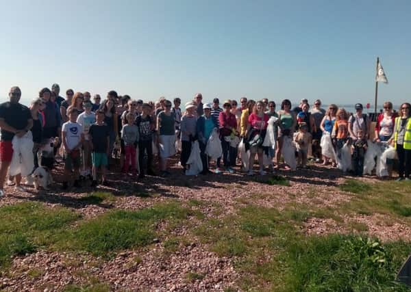 Volunteers at the Eastney Beach Clean on Saturday, May 5     Picture: David George