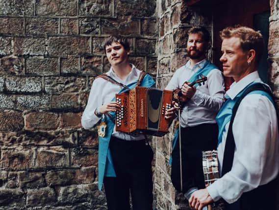 Will Pound, Ross Grant and Benji Kirkpatrick, who are at The Square Tower on May 6, 2018