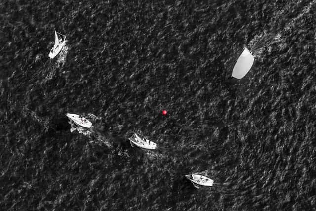 Shaun Roster's picture, Downwind Mark - J80 World Championships 2017 on the Solent which will feature in the Royal Yachting Associations 2019 ilovesailing calendar